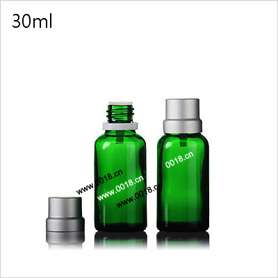 30ML綠色精油瓶配防盜電化鋁蓋